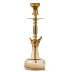 COCOYAYA Valencia Hookah - Golden & Gold Crackle Glass Base