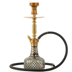 COCOYAYA Valencia Hookah - Golden & Cut Glass Base