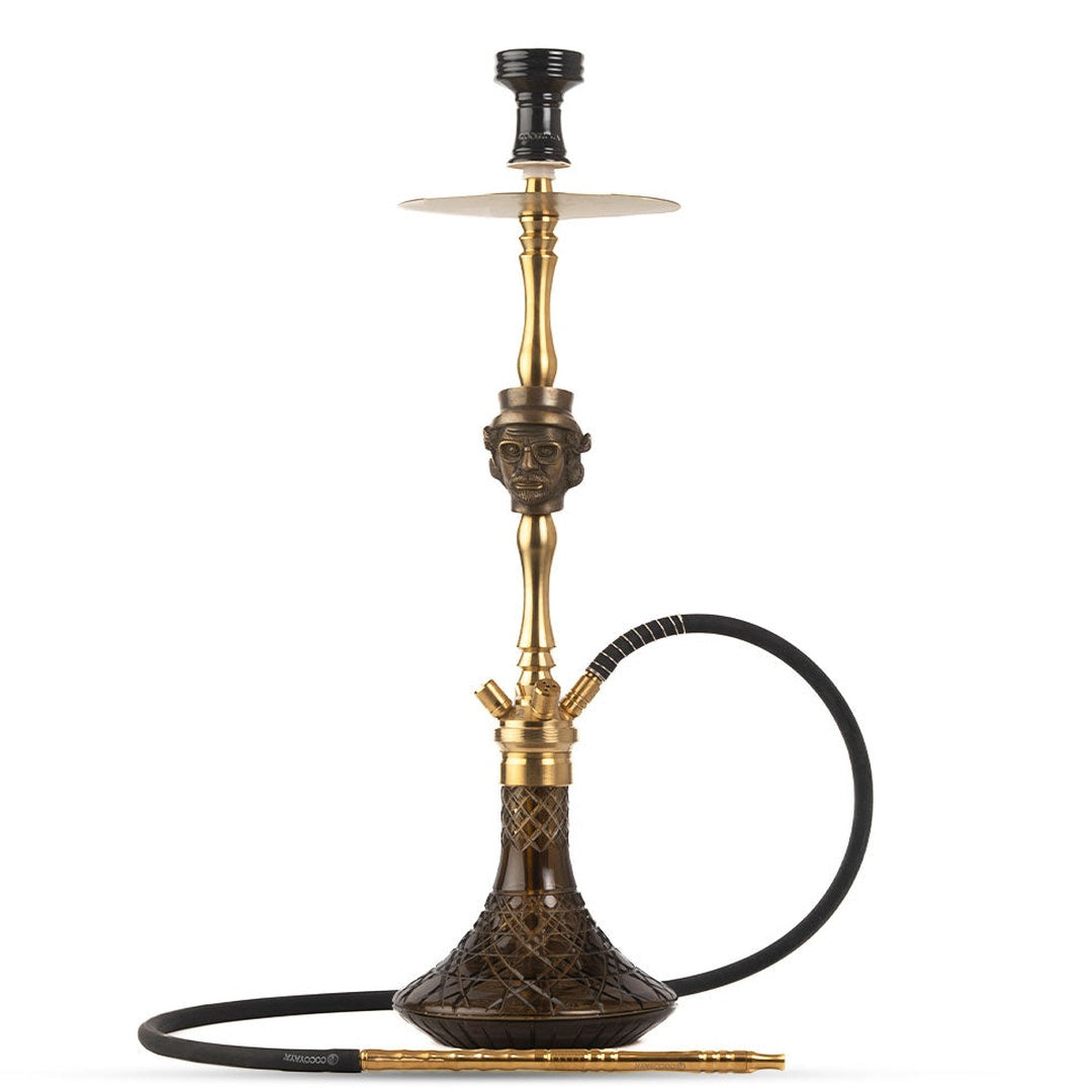 COCOYAYA Jungle Series Jadugar Hookah - Golden (Black Base)
