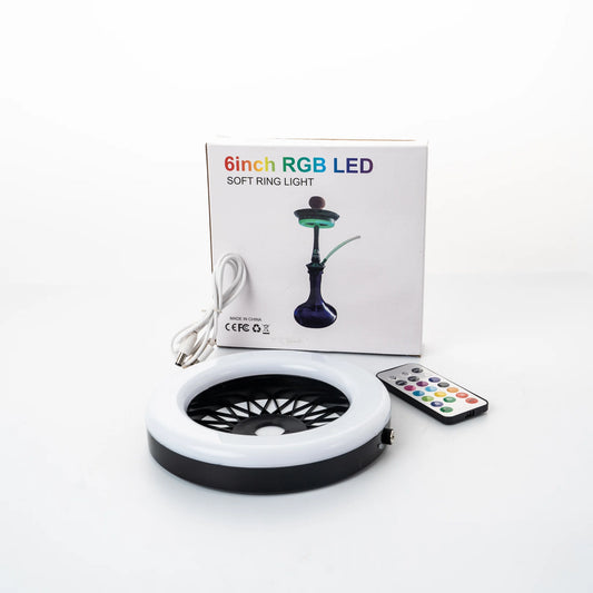 6-Inch RGB Hookah LED Ring Light 2048