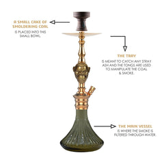 COCOYAYA Bohemian Series Kong Hookah - Gold