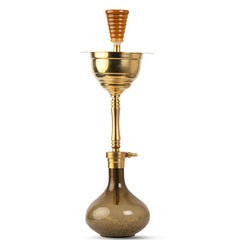 COCOYAYA Yara Hookah - Golden Stem (Brown Base)