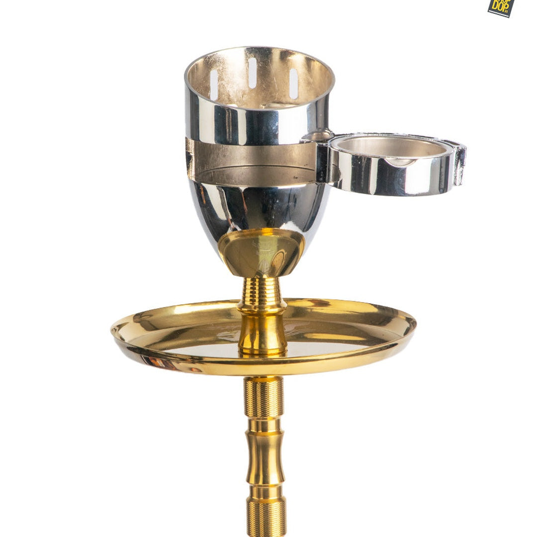 Alloy Metal Pull Drawer Hookah Chillum with Tray