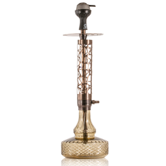 COCOYAYA Almavi Hookah (Ferro Series) with Bag - Bronze Stem & Grey Base