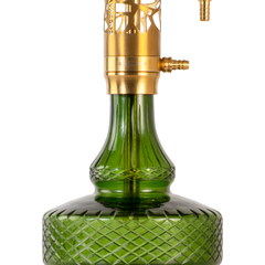 COCOYAYA Almavi Hookah (Ferro Series) - Gold Stem & Emerald Green Base