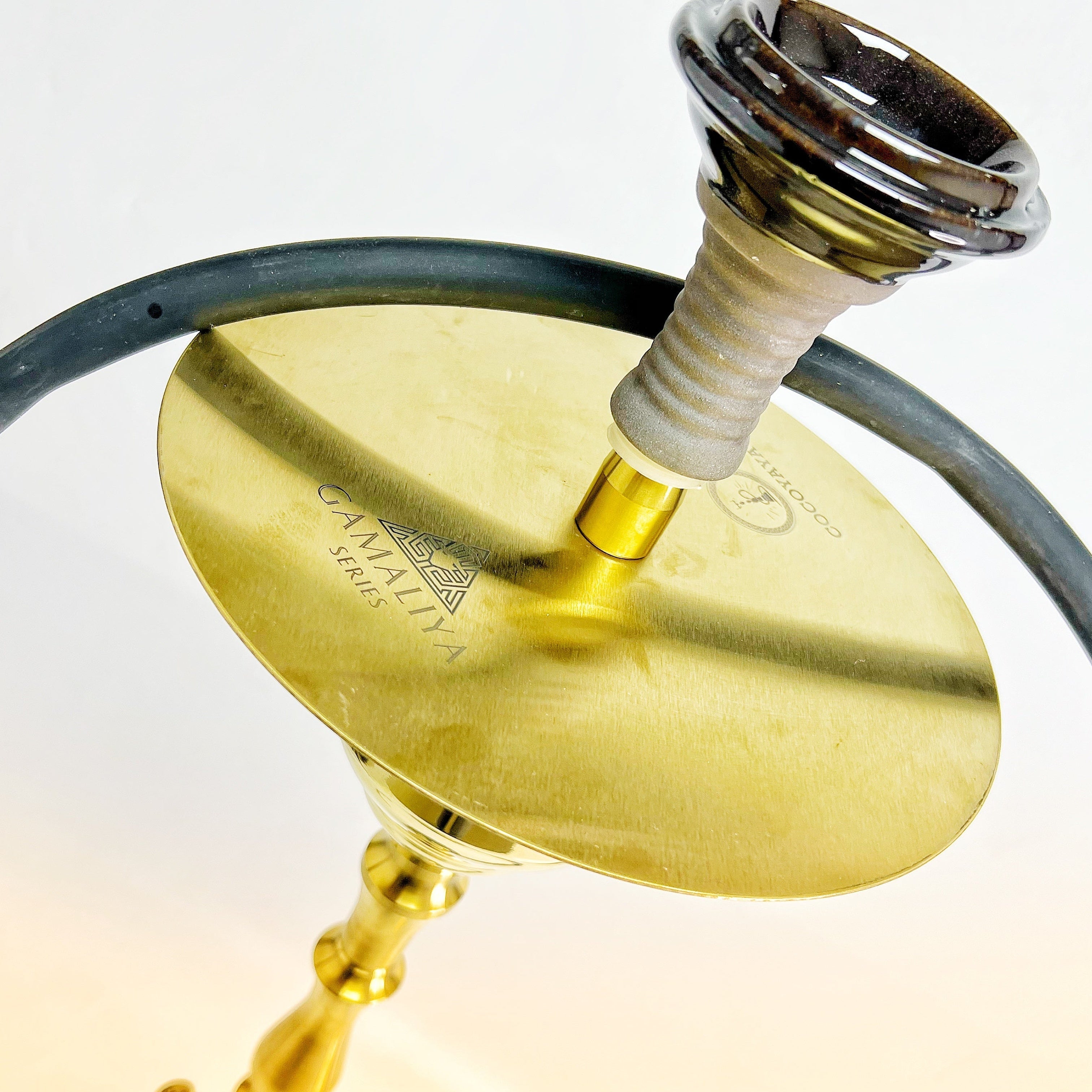 COCOYAYA Gamaliya Persia Hookah - Golden Stem & Black Base