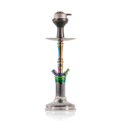 COCOYAYA Barcelona Hookah with Bag - Rainbow Stem & Grey Base