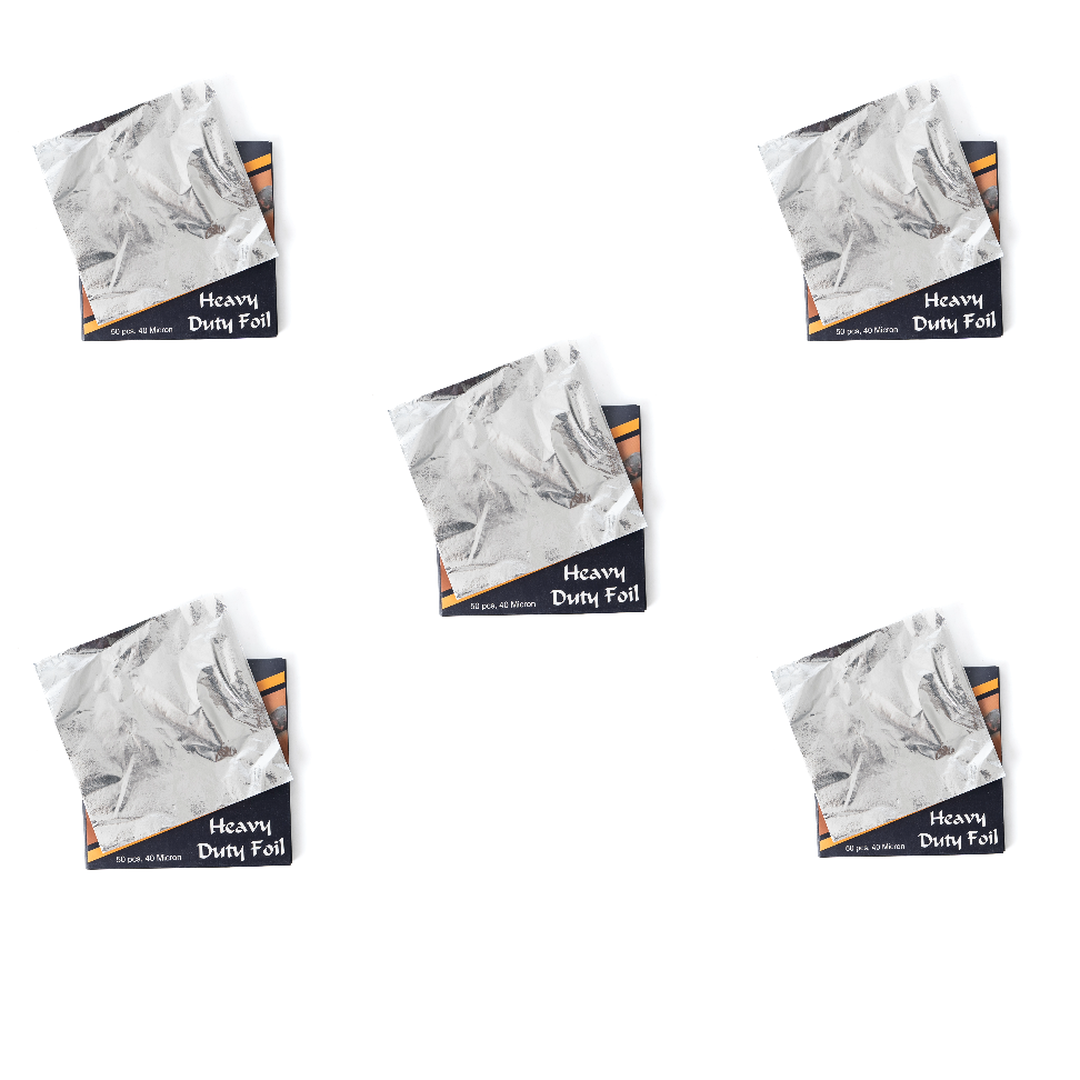 Black Mamba Aluminum Hookah Foil 50pcs - 40 Micron (Pack of 5)