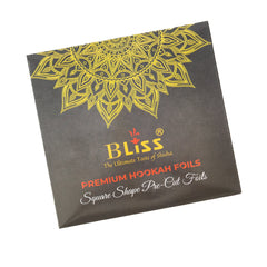 Bliss Precut Aluminum Foil Paper for Hookah (25 Pcs)