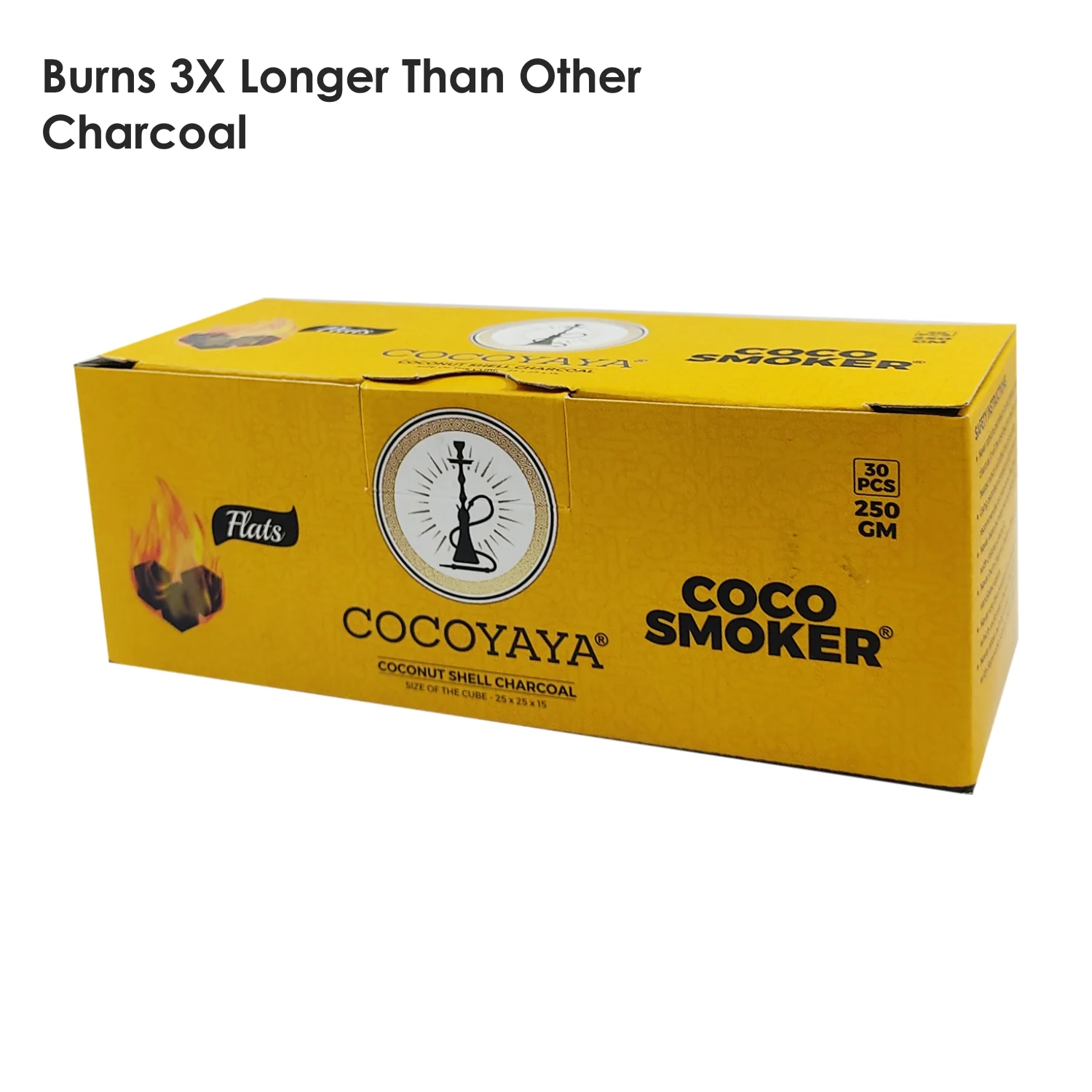 Cocoyaya Coco Smoker Flat Coconut Charcoal