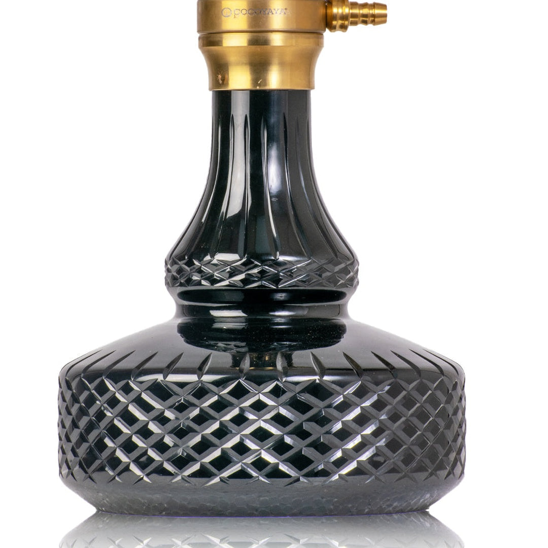 COCOYAYA Vivanta Hookah (Ferro Series) - Gold Stem & Black Base