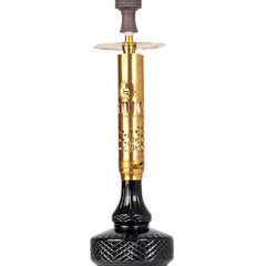 COCOYAYA Vivanta Hookah (Ferro Series) - Gold Stem & Black Base