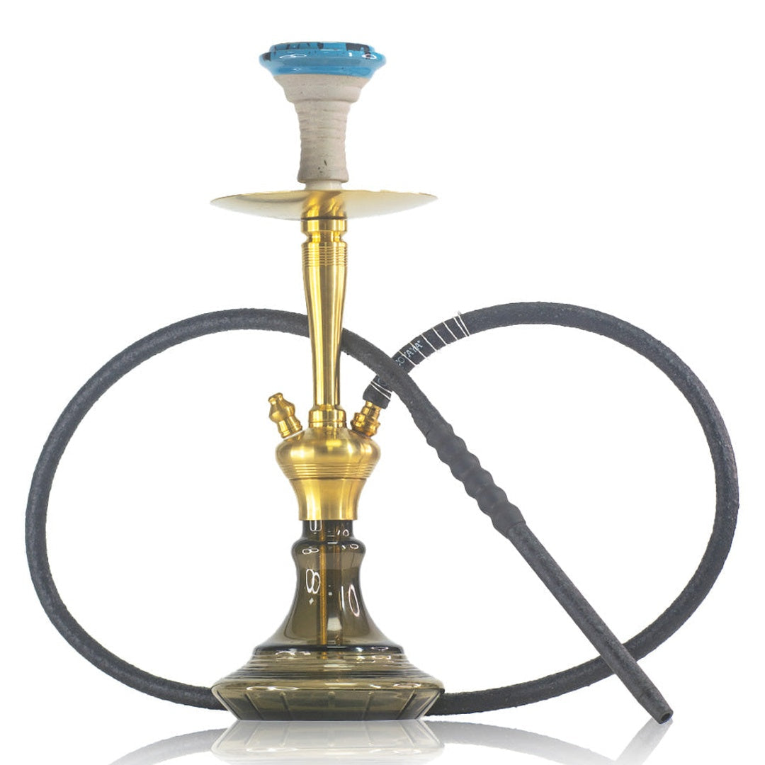 COCOYAYA Pablo Hookah - Gold Stem & Grey Base