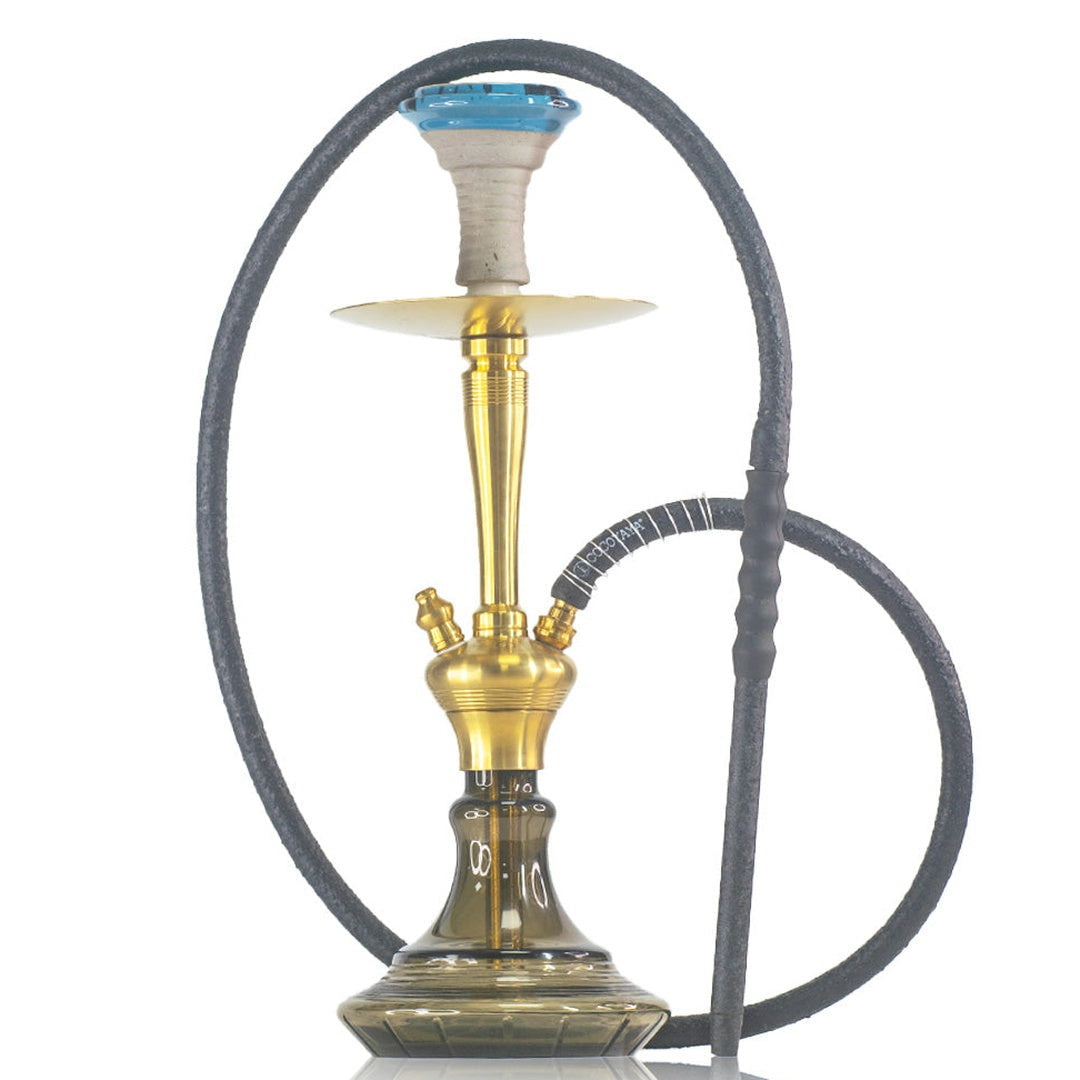 COCOYAYA Pablo Hookah - Gold Stem & Grey Base