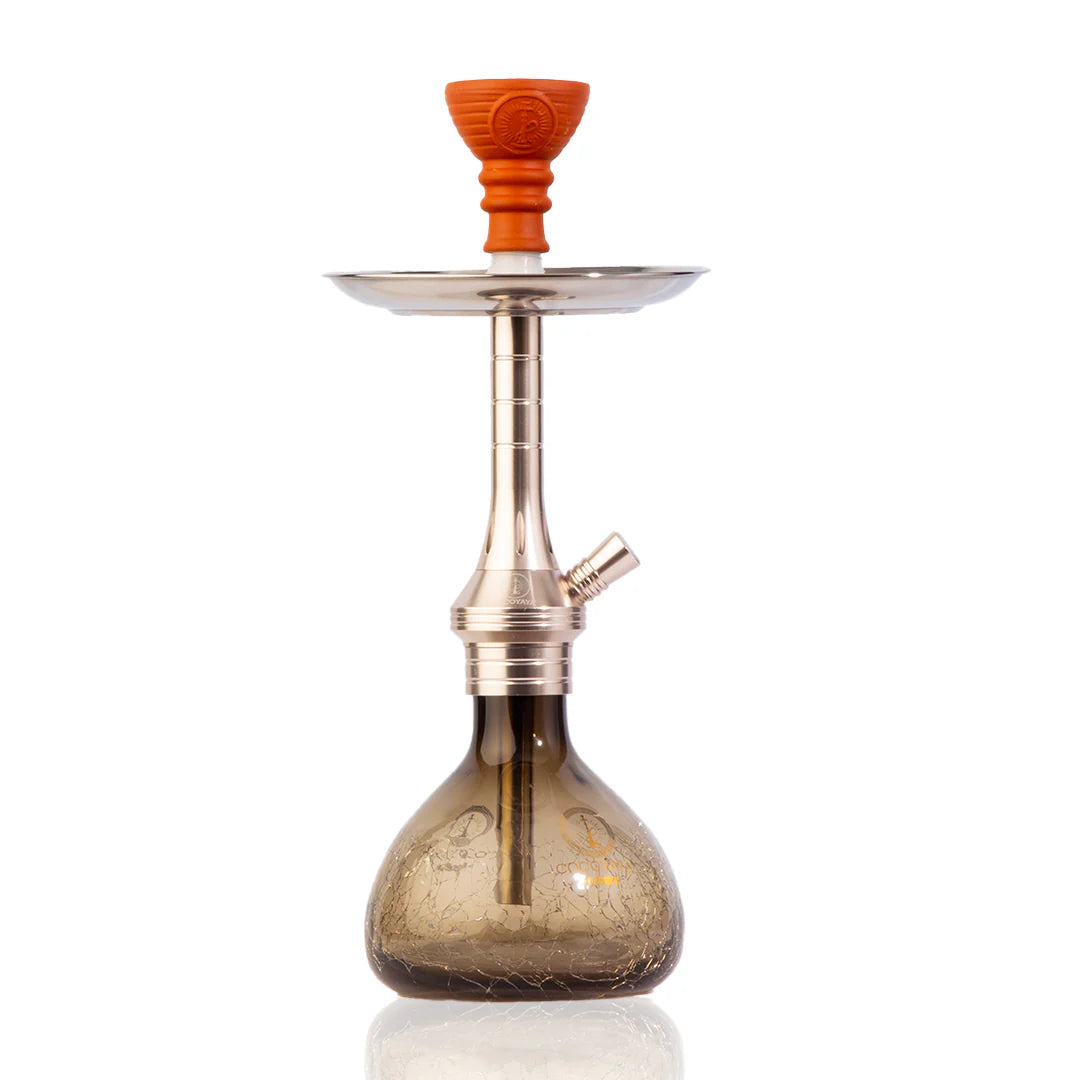 COCOYAYA Bobby Hookah - Silver (Transparent Crackle)