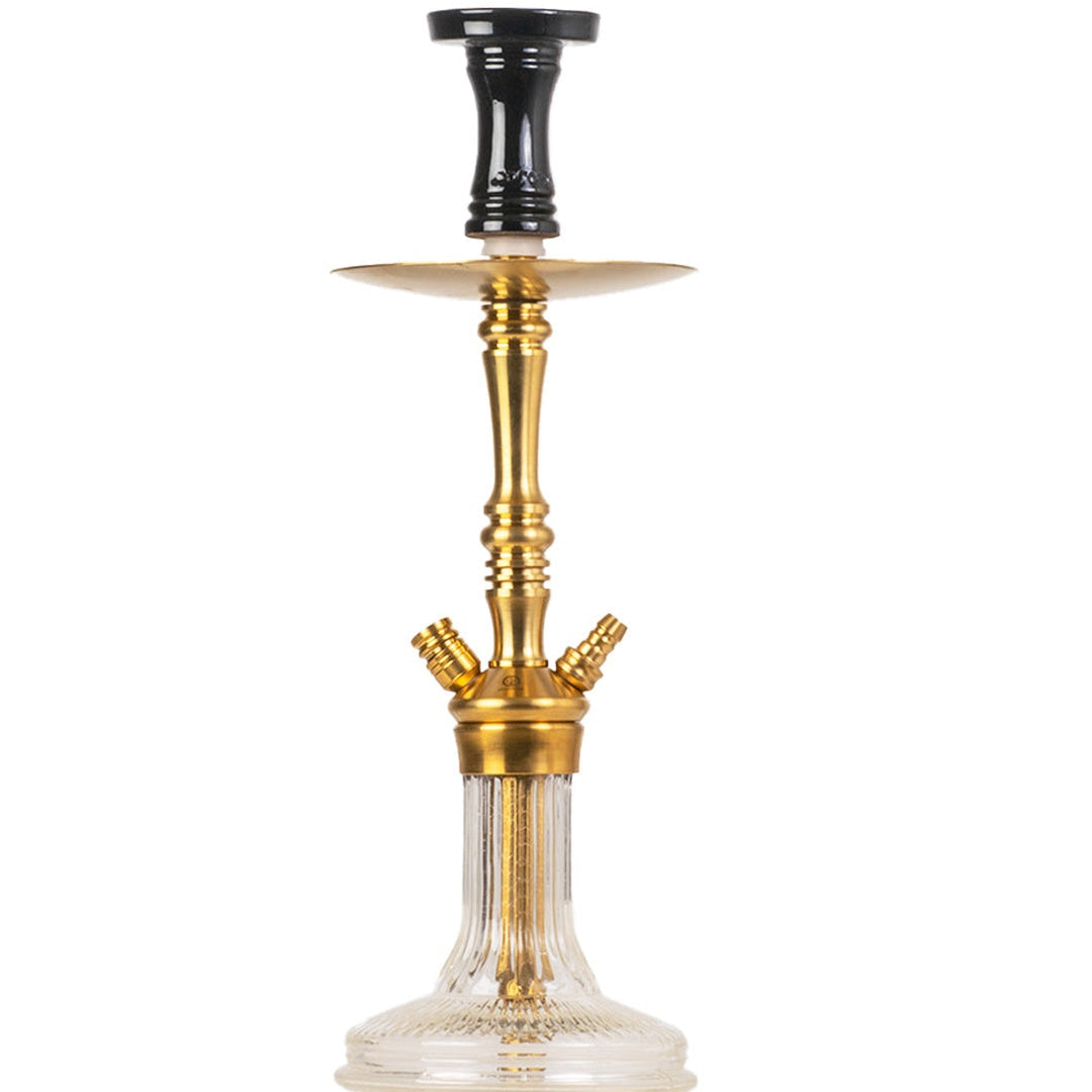 COCOYAYA Barcelona Hookah - Golden & Transparent Base
