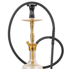 COCOYAYA Barcelona Hookah - Golden & Transparent Base