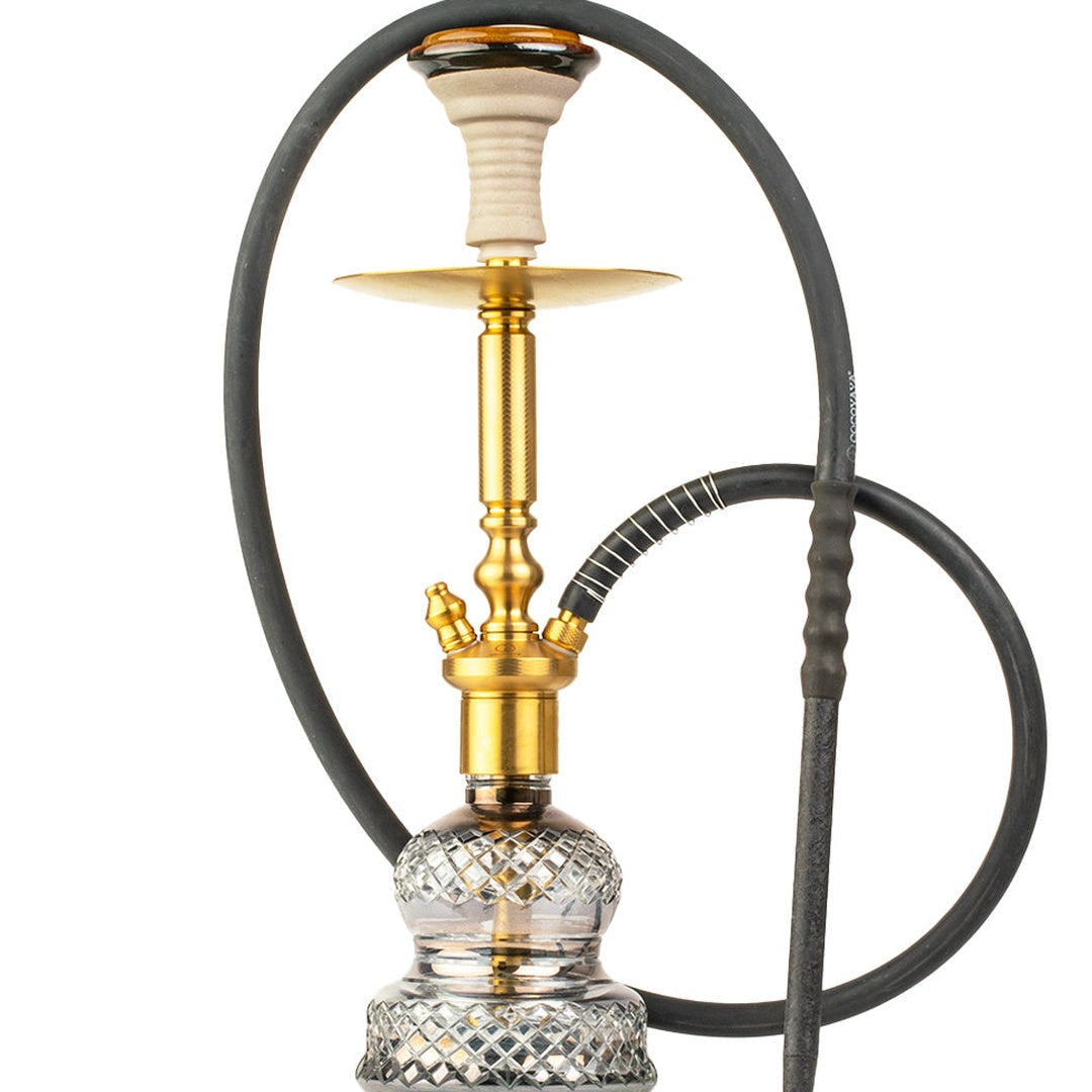 COCOYAYA Boris Hookah - Golden Stem & Cut Glass Base