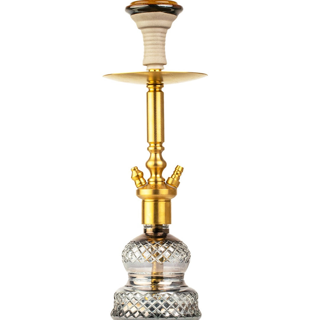 COCOYAYA Boris Hookah - Golden Stem & Cut Glass Base