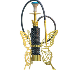 COCOYAYA Butterfly Hookah - Golden & Black Bottle