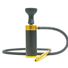 COCOYAYA Car-O-Bar Hookah - Gold Stem (Black Base)