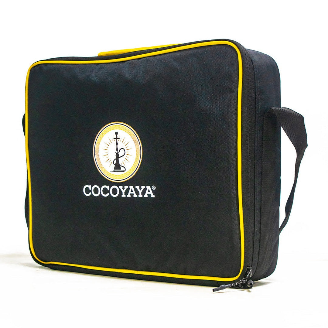 COCOYAYA Car-O-Bar Hookah with Bag - Bronze Stem (White Base)