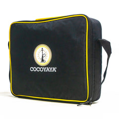 COCOYAYA Car-O-Bar Hookah with Bag - Gold Stem (White Base)