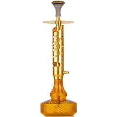 COCOYAYA Crucio Hookah (Ferro Series) - Gold Stem & Amber Base