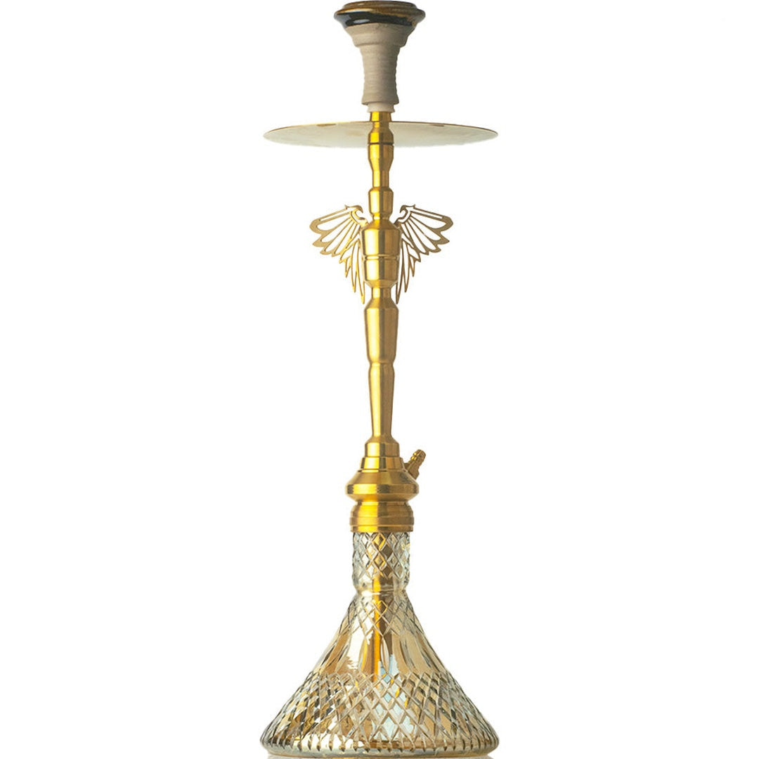 COCOYAYA Falcon Hookah (Angel Series) - Gold Stem & Gold Base
