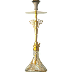 COCOYAYA Falcon Hookah (Angel Series) - Gold Stem & Gold Base