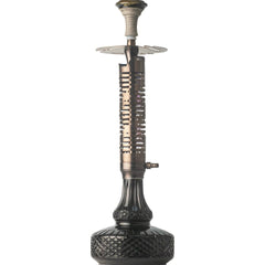 COCOYAYA Vivanta Hookah (Ferro Series) - Gold Stem & Crackle Glass Base