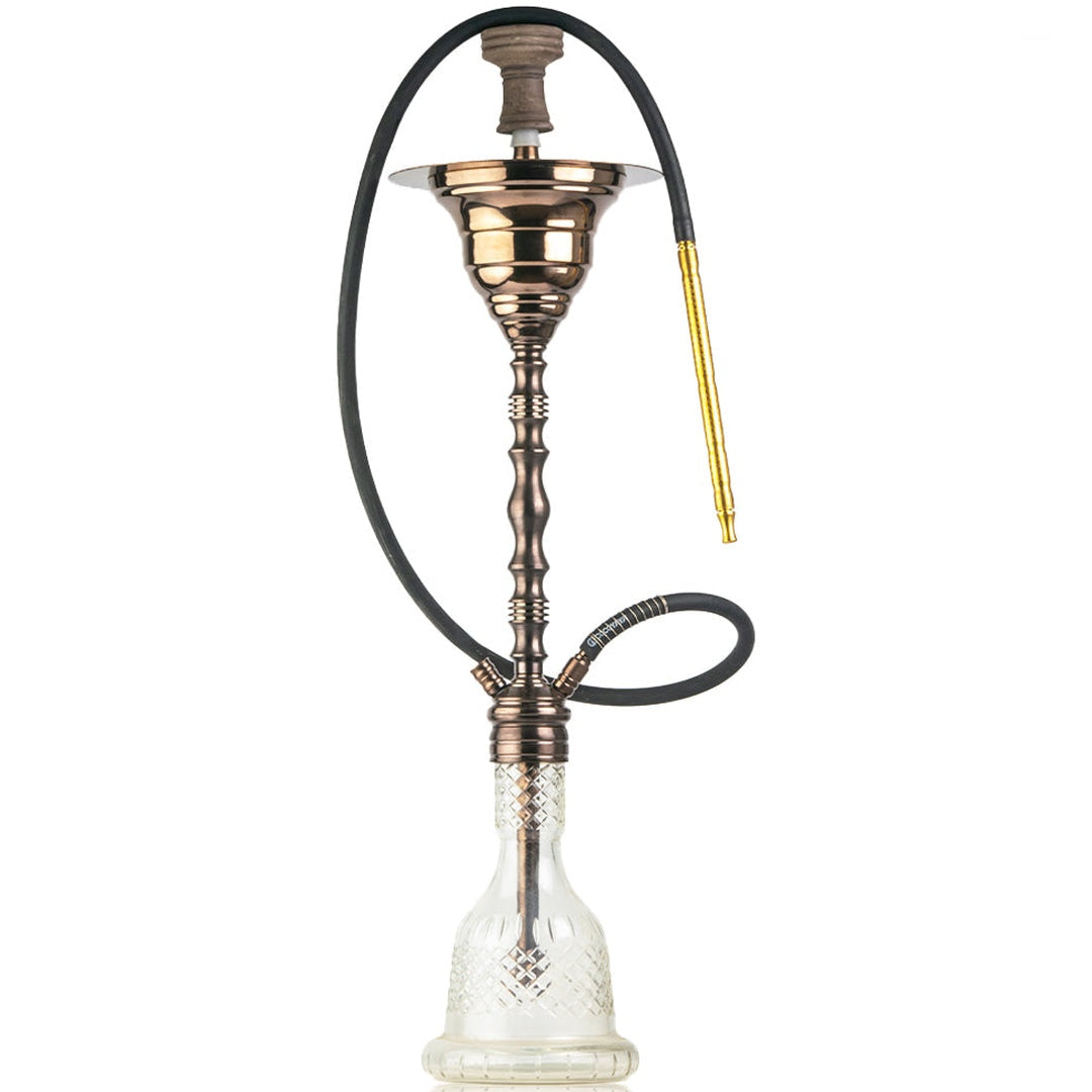 COCOYAYA Gamaliya Hookah - Bronze Stem & Transparent Base
