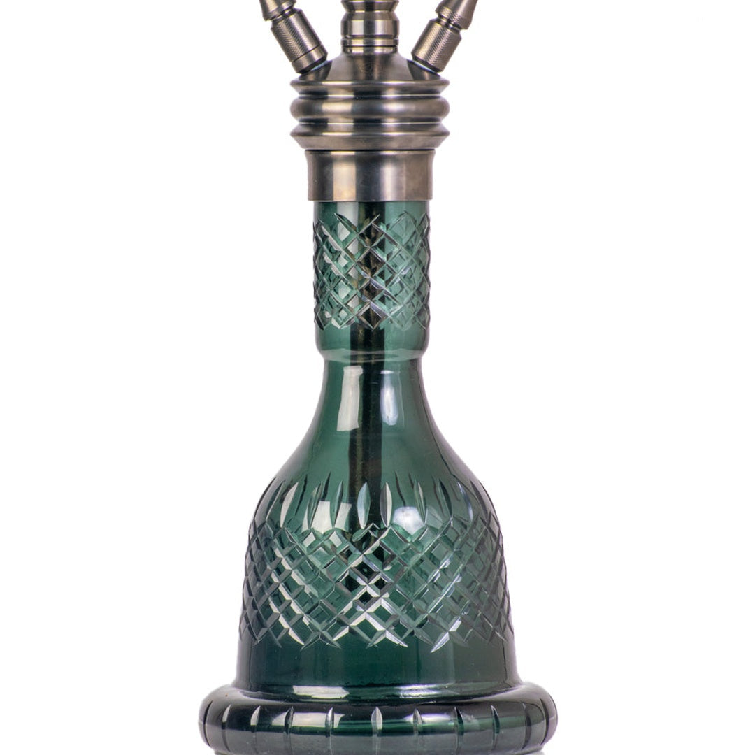 COCOYAYA Gamaliya Arabia Grande Hookah - Bronze Stem & Green Base