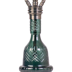 COCOYAYA Gamaliya Arabia Grande Hookah - Bronze Stem & Green Base