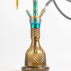 COCOYAYA Gamaliya Persia Hookah - Rainbow Stem & Grey Base