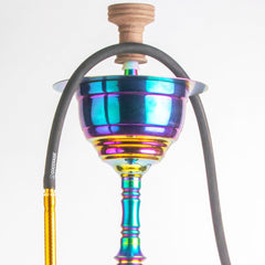 COCOYAYA Gamaliya Persia Hookah - Rainbow Stem & Purple Base