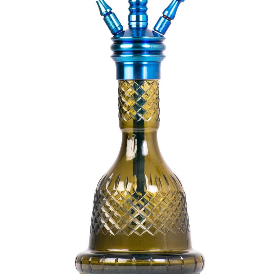 COCOYAYA Gamaliya Persia Hookah - Blue Stem & Grey Base