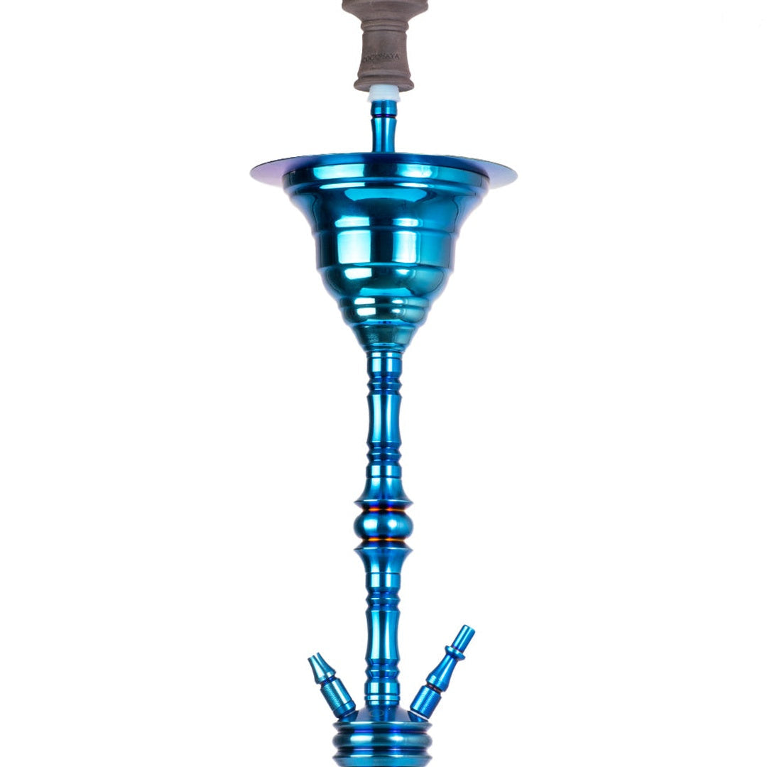 COCOYAYA Gamaliya Persia Hookah - Blue Stem & Grey Base
