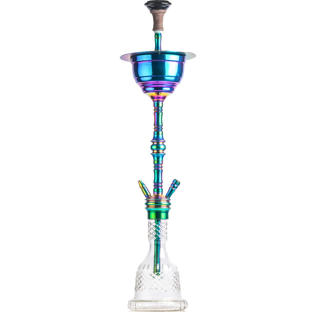 COCOYAYA Gamaliya Persia Hookah - Rainbow Stem & Transparent Base