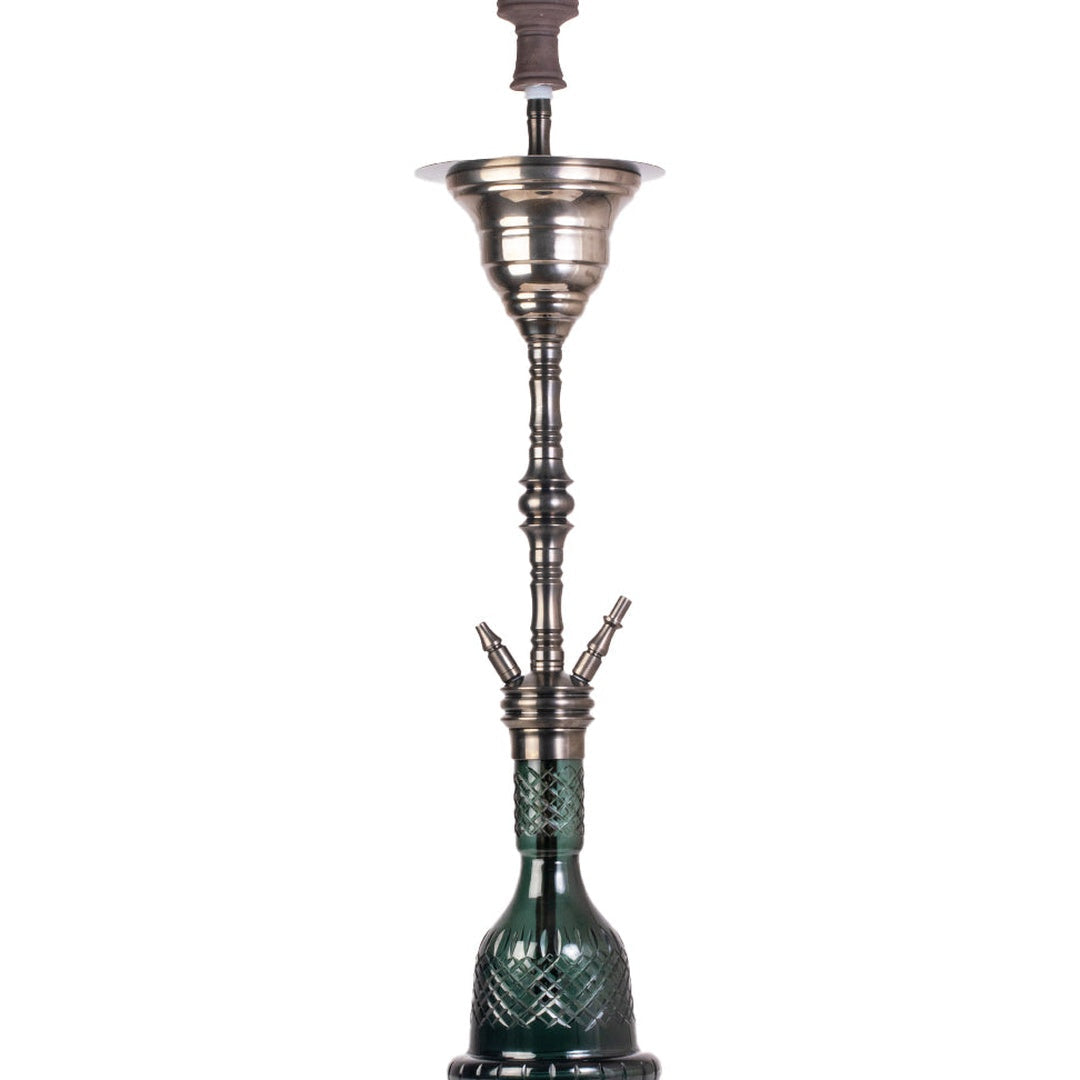 COCOYAYA Gamaliya Arabia Grande Hookah - Bronze Stem & Green Base