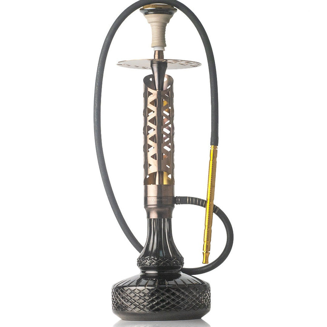 COCOYAYA Crucio Hookah (Ferro Series) - Bronze Stem & Black Base