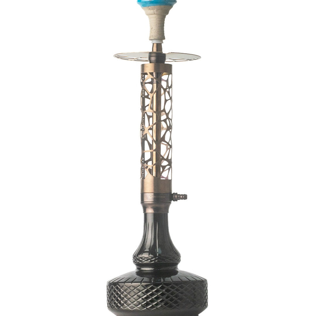 COCOYAYA Almavi Hookah (Ferro Series) - Bronze Stem & Black Base