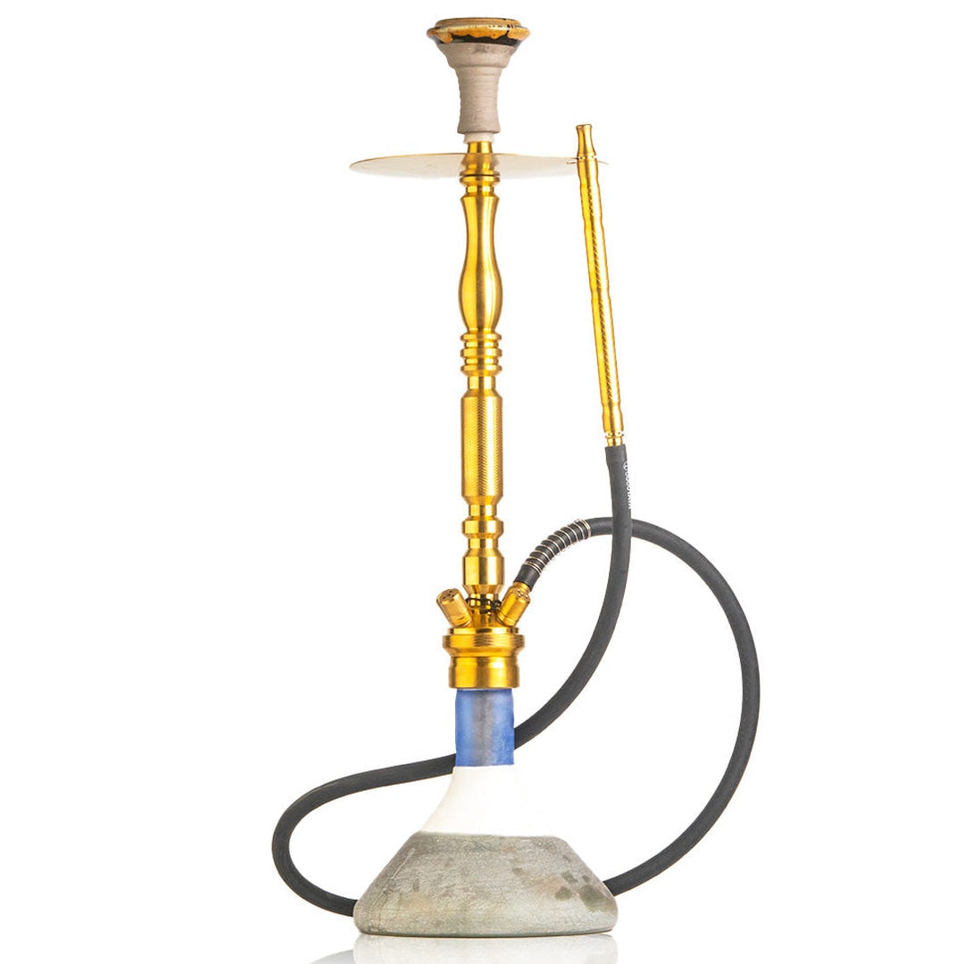 COCOYAYA King Series Hookah - Gold Stem (Ceramic Base)
