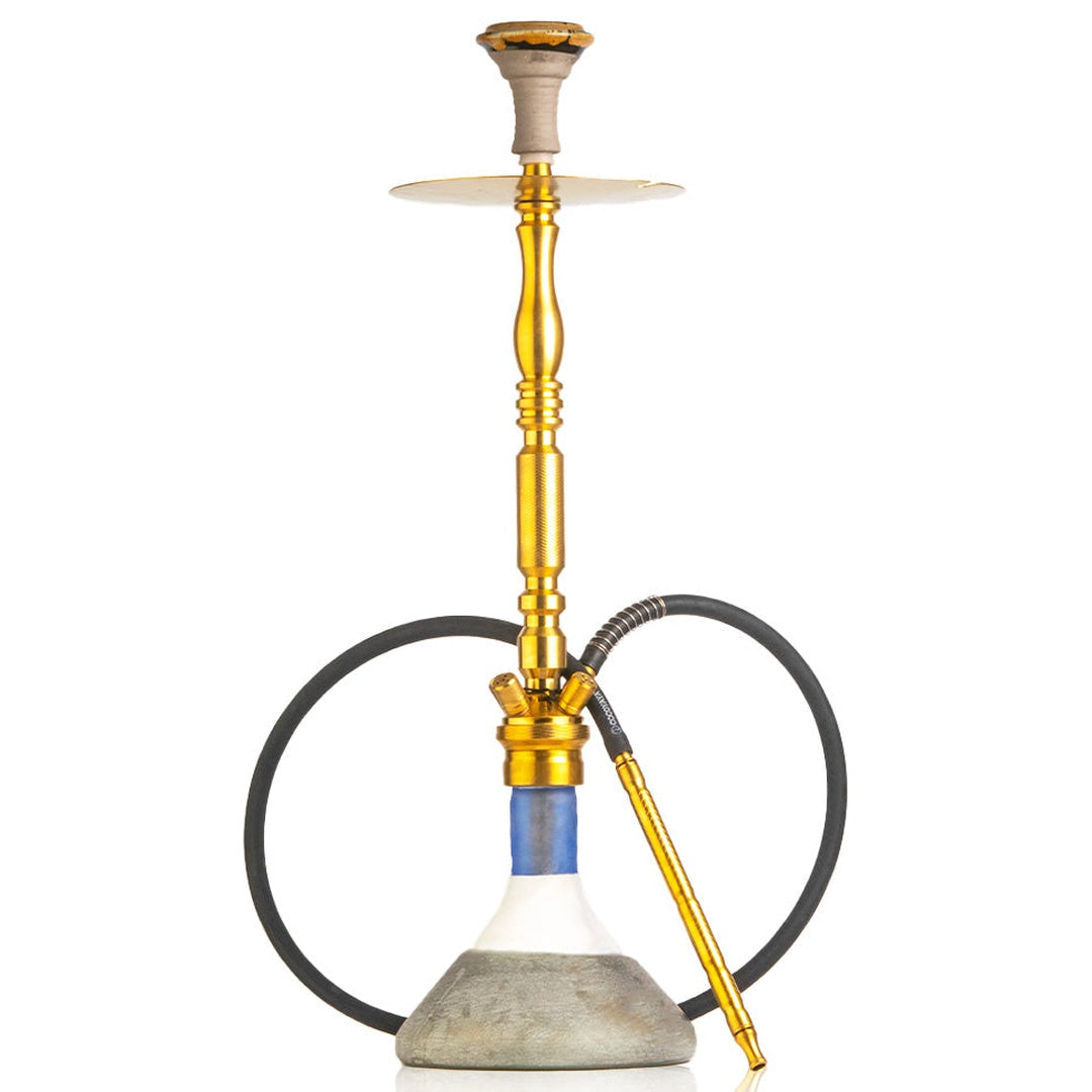 COCOYAYA King Series Hookah - Gold Stem (Ceramic Base)