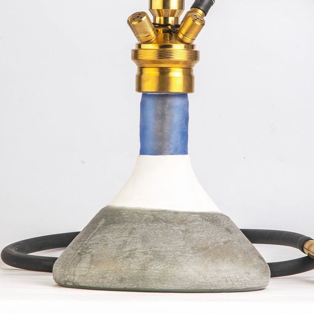 COCOYAYA King Series Hookah - Gold Stem (Ceramic Base)