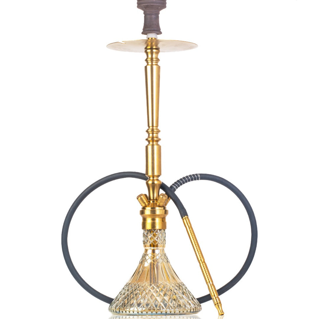 COCOYAYA King Series Vilo Hookah - Golden Stem & Gold Base