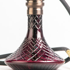 COCOYAYA King Series Hookah - Bronze Stem (Purple Base)