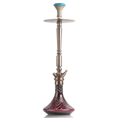 COCOYAYA King Series Hookah - Bronze Stem (Purple Base)