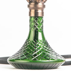 COCOYAYA King Series Hookah - Bronze Stem (Green Base)