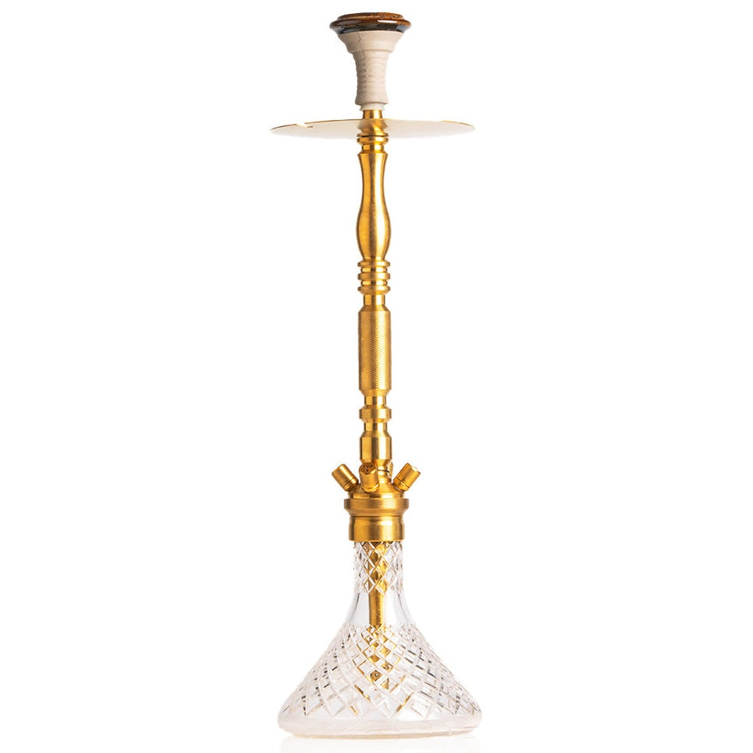 COCOYAYA King Series Hookah - Gold Stem (Transparent Base)